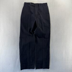 Vintage Private Club Trousers mens 32x30 Black Baggy Chino Elastic Waist 70s USA